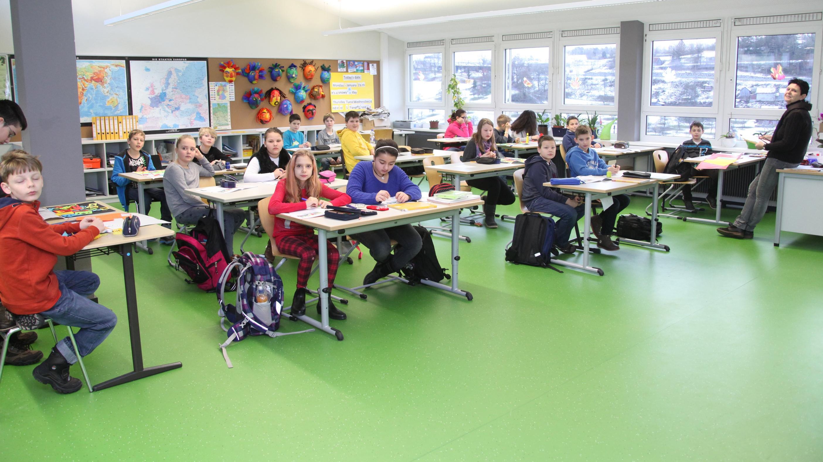 Klassenzimmer-Beispiel der Sekundarstufe
